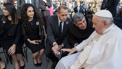 Il Papa incontra la famiglia di Shireen Abu Akleh