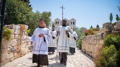 Procession on Mount Tabor, Galilee